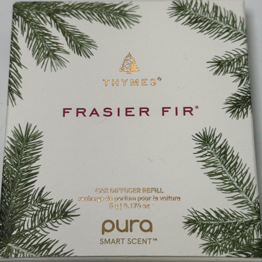 Pura Car Diffuser Refill – Frasier Fir by Thymes | Holiday Favorite | New